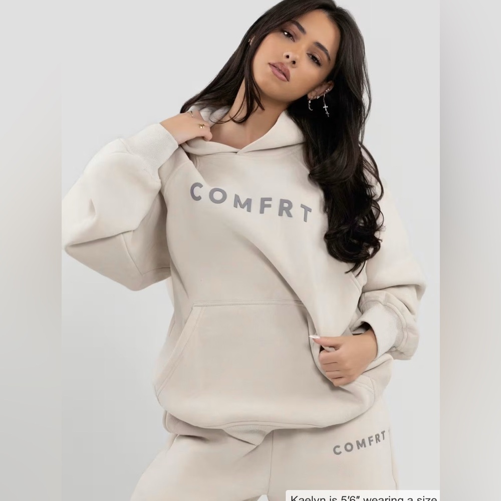 Comfrt Cream Hoodie